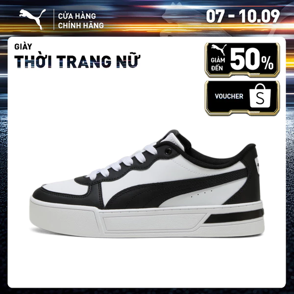 Giày thời trang PUMA Nữ Skye White Black Màu Trắng Đen