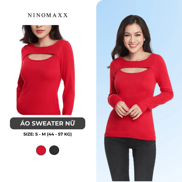 Áo sweater Basic Nữ tay dài N&M 1804006