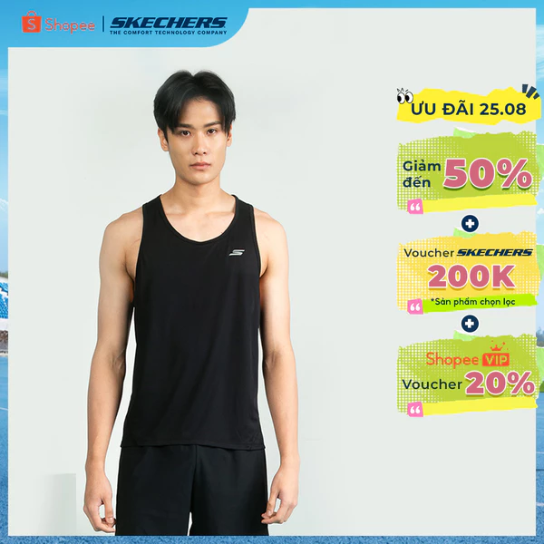 Sports Tank Top Nam Skechers Running Performance Sports Tank Top - SP325M355-0018
