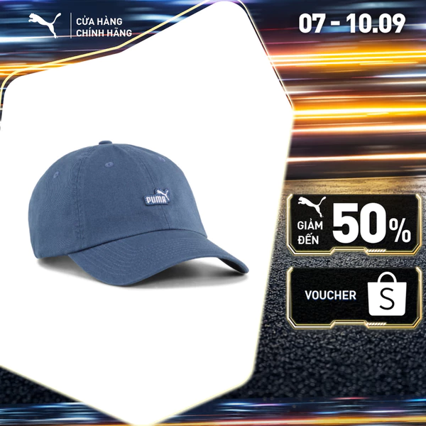 Nón Thể Thao PUMA Unisex ESS NO.1 LOGO PATCHPLUS DadCap Dark Indigo Màu Xanh