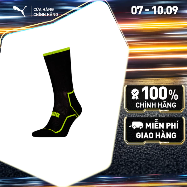 Vớ Thể Thao PUMA Unisex U Running Short Sock H.Terry 1P black Màu Đen