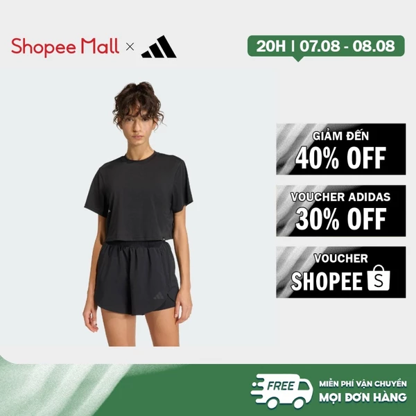 [Duy nhất 8.8 - VOUCHER 30%]adidas Gym & Training ÁO THUN GRAPHIC CLIMACOOL POWER TRAINING Nữ Đen KB9396