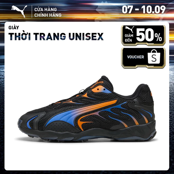 Giày Thời Trang PUMA Unisex Inhale Black-Orange Glo Màu Đen