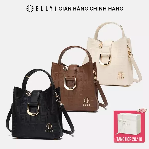 Túi xách nữ ELLY EL348 túi đeo chéo đeo vai xách tay da tổng hợp cao cấp thời trang