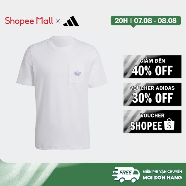 [Duy nhất 8.8 - VOUCHER 30%]adidas Phong cách sống Áo thun adidas SPRT có túi Nam trắng HE4722