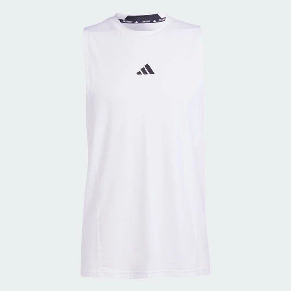 adidas Gym & Training Designed for Training Workout Tank Top Men White IS3795