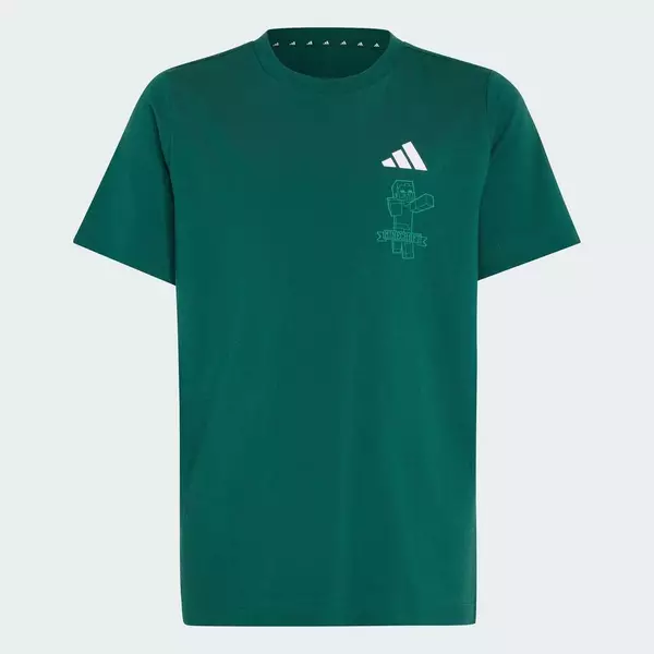 adidas Phong cách sống ÁO THUN ADIDAS MINECRAFT Trẻ em màu xanh lá KS9030