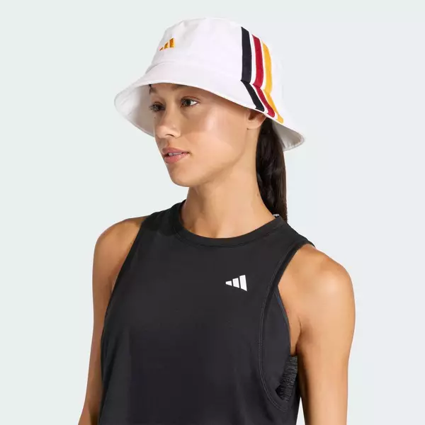 adidas Phong cách sống Mũ Bucket 3 Sọc Unisex trắng KE5884