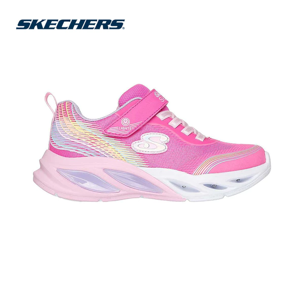 Giày Thể Thao Bé Gái Skechers S-Lights Cosmic Glow Rainbow Beam - 303709L-PKMT