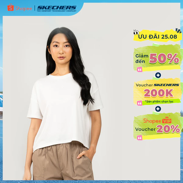 Áo Thun Tay Ngắn Nữ Skechers Urban Outdoor Short Sleeve Tee-SL325W443-00QF Online Sale