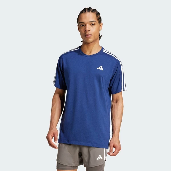 adidas Chạy Áo Thun 3 Sọc Own the Run Nam Màu xanh da trời IV9950