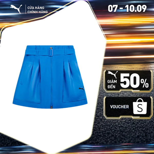 Váy Ngắn Thời Trang PUMA Nữ FUTURE ARCHIVE Skirt Mountain Blue Màu Xanh
