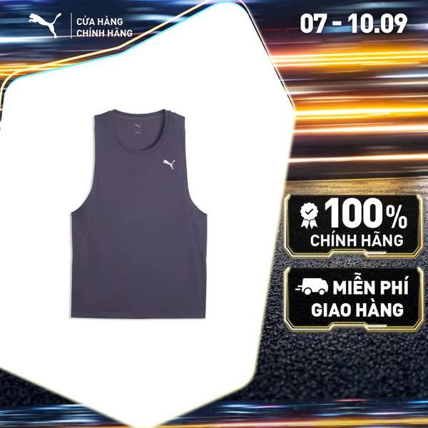 Áo Thun Chạy Bộ PUMA Nam RUN VELOCITY TANK (POLY) Inky Depths Màu Xám