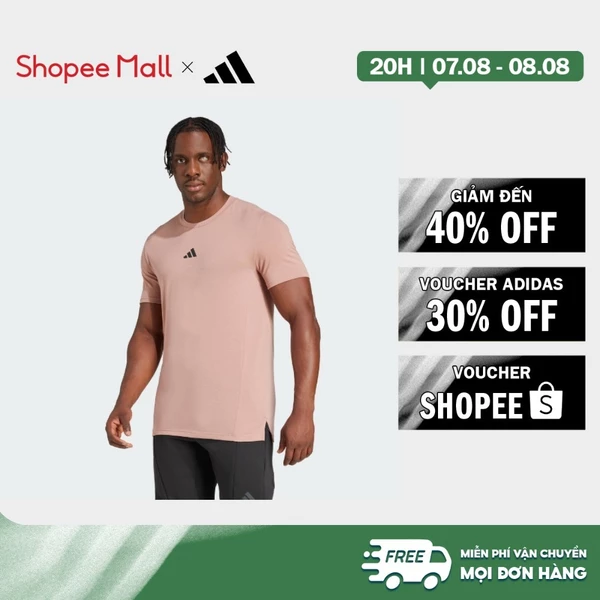 [Duy nhất 8.8 - VOUCHER 30%]adidas Gym & Training Áo Thun Tập Luyện Designed for Training Nam Hồng JI5771