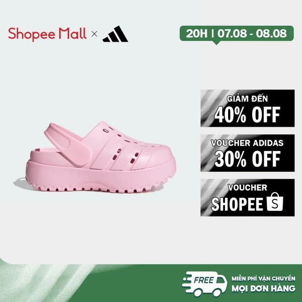 [Duy nhất 8.8 - VOUCHER 30%]adidas Bơi lội & Phong cách sống Dép đế cao Adilette Nữ Hồng JR2626