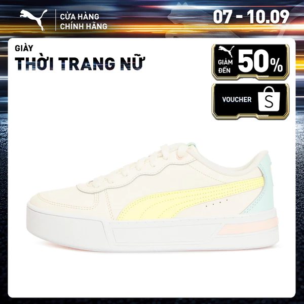 Giày thời trang PUMA Nữ Skye Whisper White-Yellow Pear-Blue Glow-Cloud Pink Màu Trắng