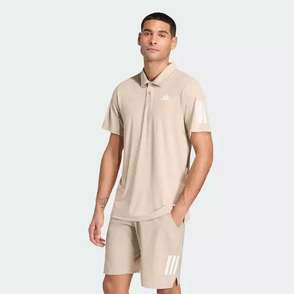 adidas Quần vợt Áo Polo 3 Sọc Tennis Club Nam Be KS8321