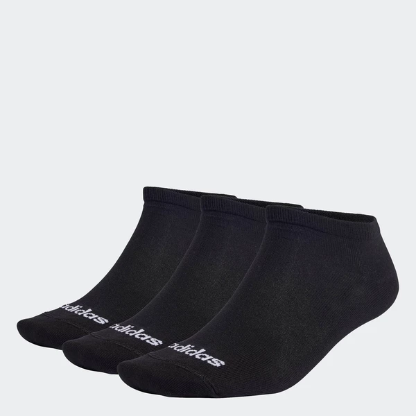 adidas Phong cách sống Bộ 3 Đôi Tất Mỏng Cổ Thấp Họa Tiết Kẻ Unisex Đen IC1299