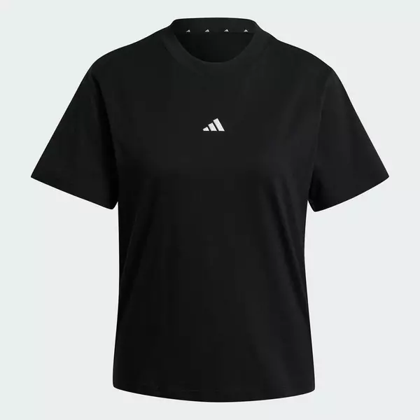 adidas Lifestyle Essentials Small Logo Cotton Tee Women Black JC5943