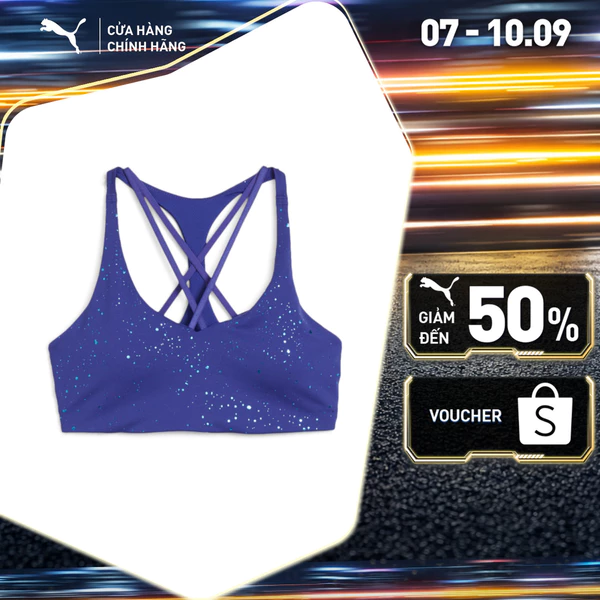 Áo Ngực Tập Luyện PUMA Nữ MOVE INTERGALACTIC BRA Lapis Lazuli Màu Xanh