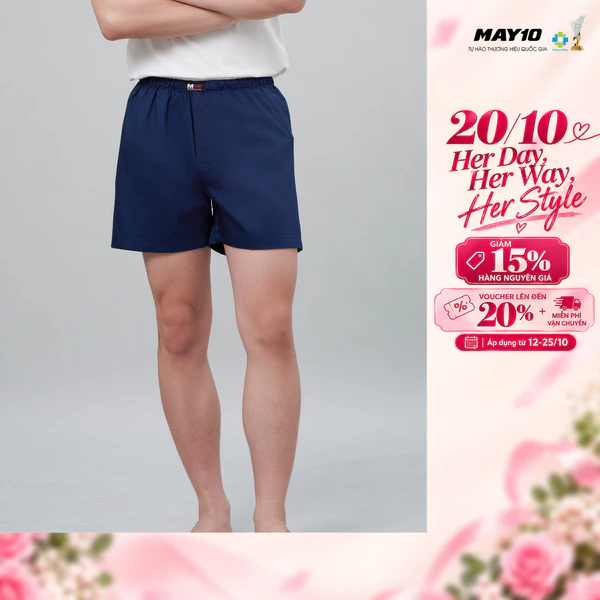 Combo 5 quần đùi nam May 10 (giao màu ngẫu nhiên)
