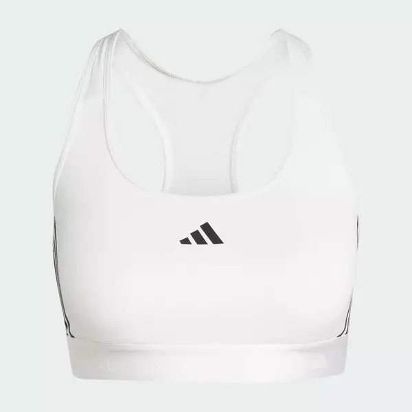 adidas Gym & Training Áo Bra Tập Luyện Nâng Đỡ Vừa PrimeLiftreact Hyperglam Nữ trắng IX9253