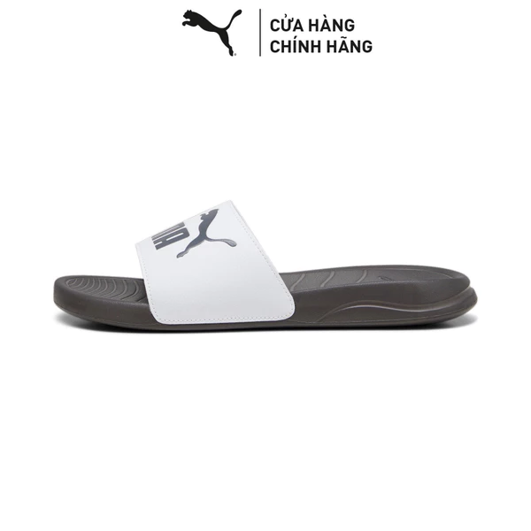 Dép Quai Ngang PUMA Unisex Popcat 20 BX White-Dark Coal Màu Trắng
