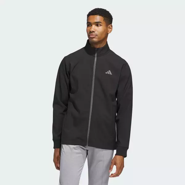 adidas Đánh gôn Áo Khoác DỆT VÂN NỔI ULTIMATE365 KHOÁ KÉO DỌC THÂN Nam Đen KB6796