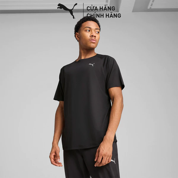 Áo Thun Chạy Bộ PUMA Nam EVERYDAY CLOUDSPUN SS TEE M Black Màu Đen