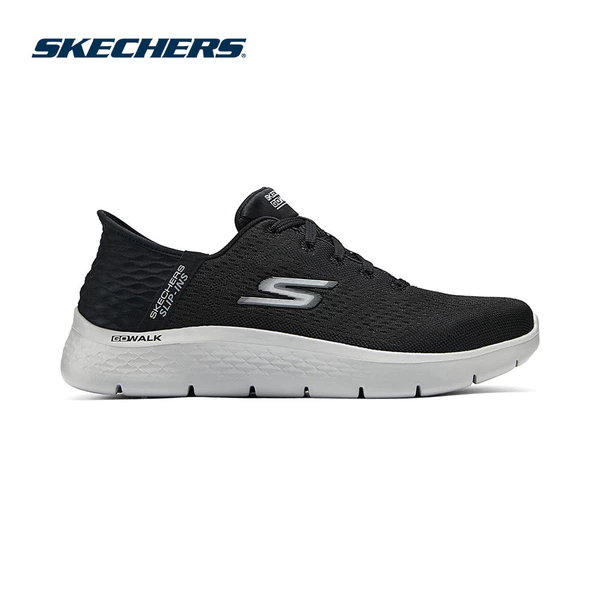 Giày Thể Thao Nam Skechers Slip-ins GoWalk Flex Đi Bộ-216505-BKGY Air-Cooled Memory Foam
