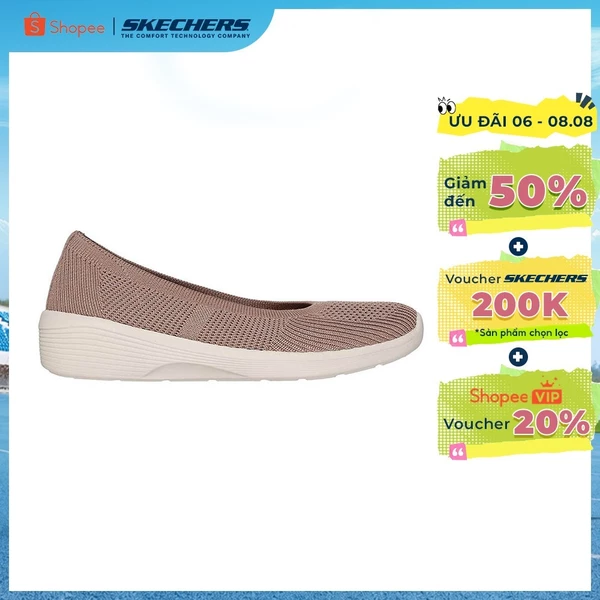 Giày Búp Bê Nữ Skechers Modern Comfort Arya Fancy You - 158987-MOC Air-Cooled Memory Foam