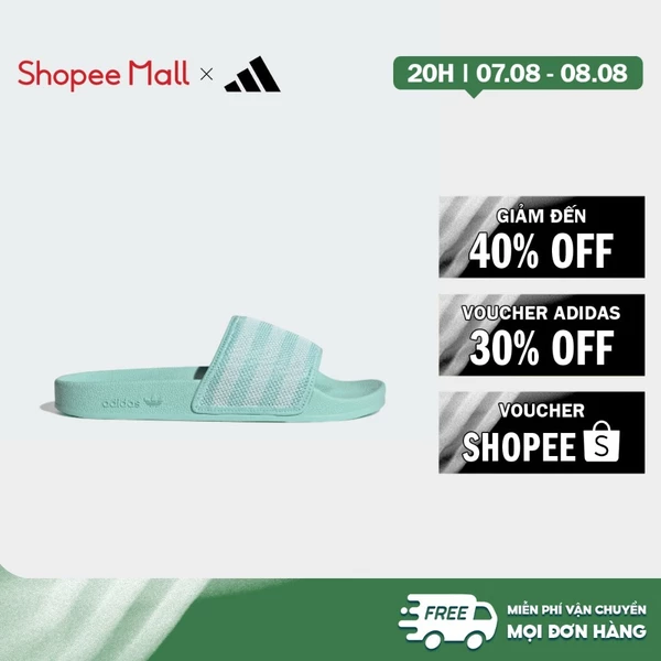 [Duy nhất 8.8 - VOUCHER 30%]adidas Phong cách sống Dép adilette Nam Ngọc lam JH7767