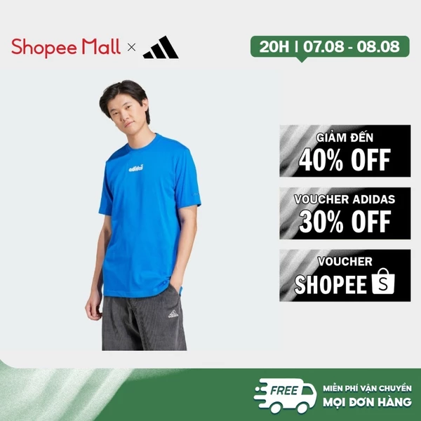 [Duy nhất 8.8 - VOUCHER 30%]adidas Phong cách sống Áo Thun Graphic Nam Màu xanh da trời JC8380