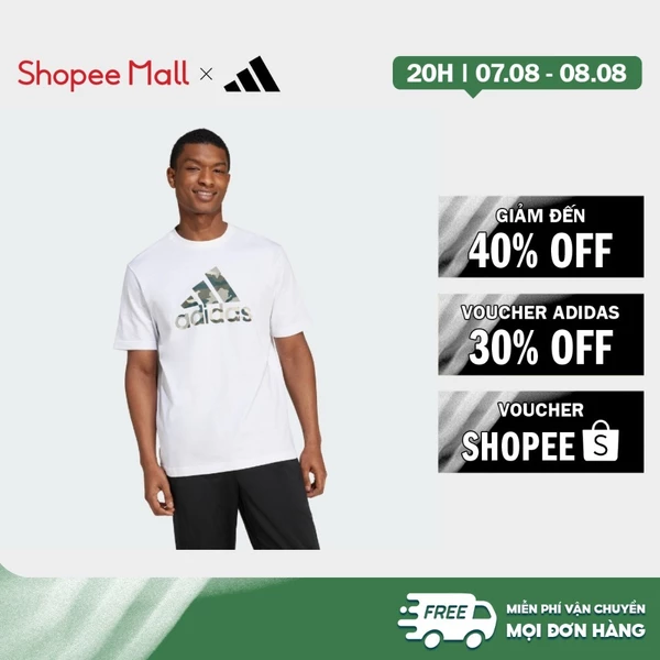 [Duy nhất 8.8 - VOUCHER 30%]adidas Phong cách sống Áo Thun Graphic Camo Badge of Sport Nam trắng IW2676