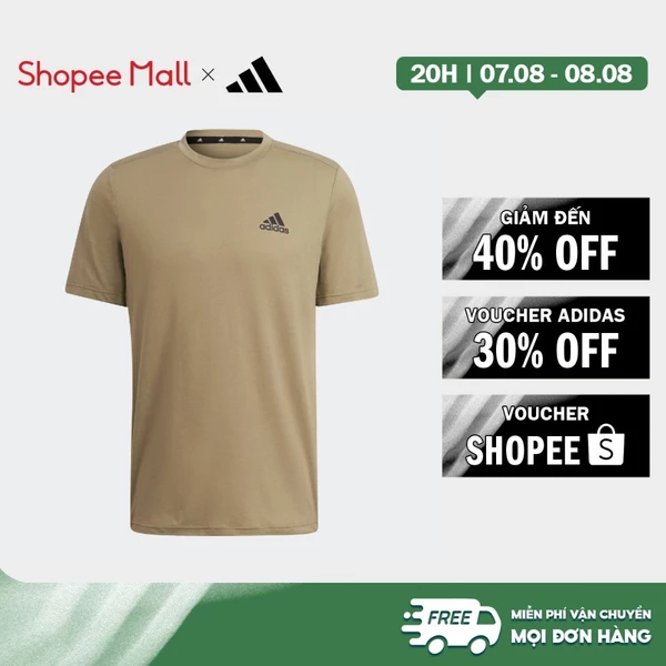adidas Gym & Training Áo Thun Feelready Sport Designed to Move AEROREADY Nam màu xanh lá H58973