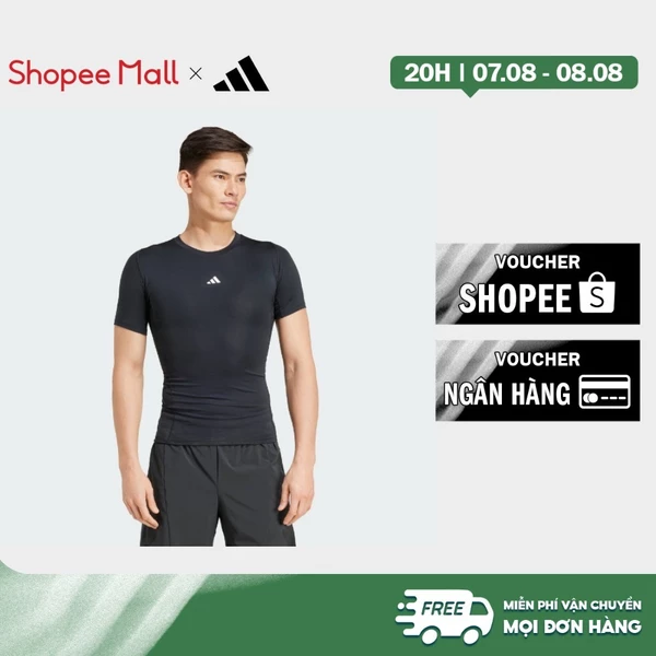 adidas Gym & Training Áo Thun Tập Luyện Nén Cơ TECHFIT Nam Đen JE6698