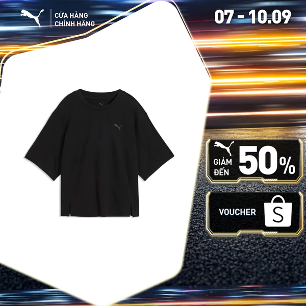 Áo Thun Thể Thao PUMA Nữ HER Tee Black Màu Đen