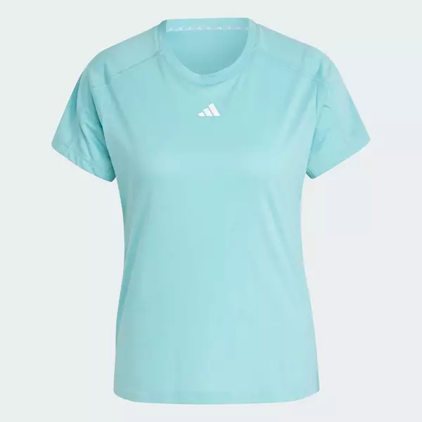 adidas Gym & Training Áo Thun Cổ Tròn Minimal Branding Train Essentials AEROREADY Nữ Ngọc lam IX1016