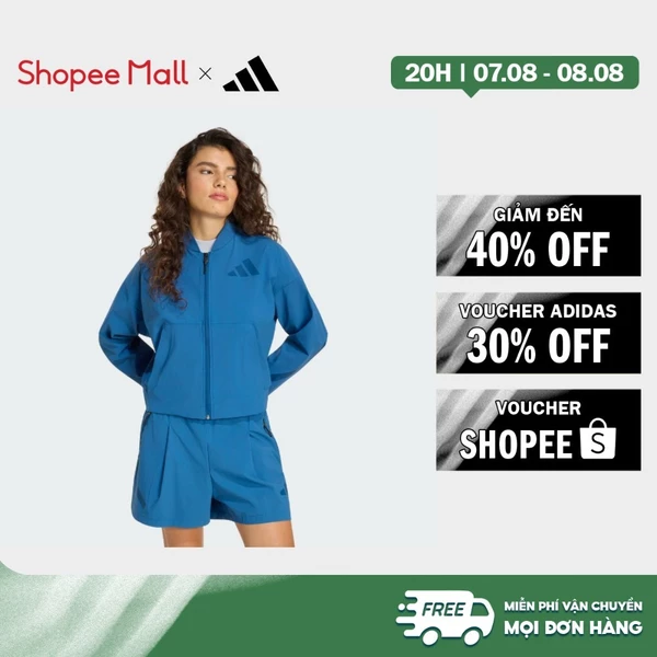 [Duy nhất 8.8 - VOUCHER 30%]adidas Phong cách sống ÁO BOMBER DỆT ADIDAS Z.N.E. Nữ Màu xanh da trời KF1822