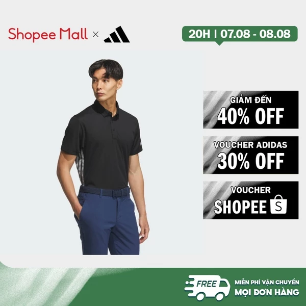 [Duy nhất 8.8 - VOUCHER 30%]adidas Đánh gôn Áo Thun Polo Ngắn Tay Nam Đen KC3384