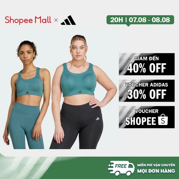[Duy nhất 8.8 - VOUCHER 30%]adidas Gym & Training Áo Bra Tập Luyện Nâng Đỡ Mạnh TLRD Impact Nữ màu xanh lá JX8844