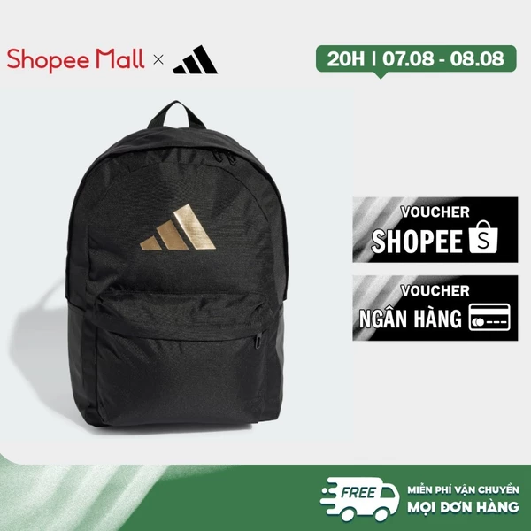 adidas Lifestyle Classic 3 Bar Logo Backpack Unisex Black IS7048
