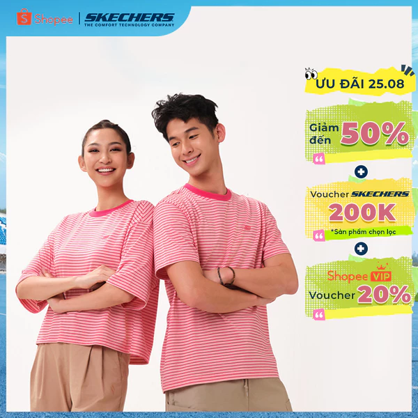 Áo Thun Tay Ngắn Nữ Skechers CNY Short Sleeve Tee - SL126W530-01JR