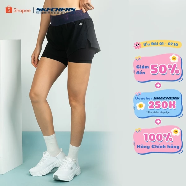 Quần Đùi Thể Thao Nữ Skechers Running Performance Shorts - SP325W308-0018