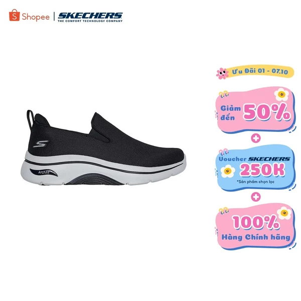Giày Thể Thao Nam Skechers GOwalk Arch Fit 2.0 Melodious 1 Đi Bộ - 216518-BKGY APMA