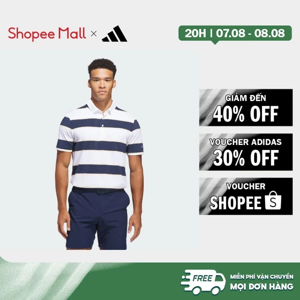 [Duy nhất 8.8 - VOUCHER 30%]adidas Đánh gôn ÁO POLO ULTIMATE365+ JUMBO STRIPE CLIMACOOL Nam trắng JZ0475