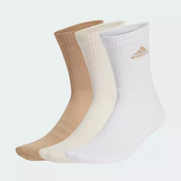 adidas Phong cách sống Bộ 3 Đôi Tất Cao Cổ Có Đệm Unisex trắng JC9383
