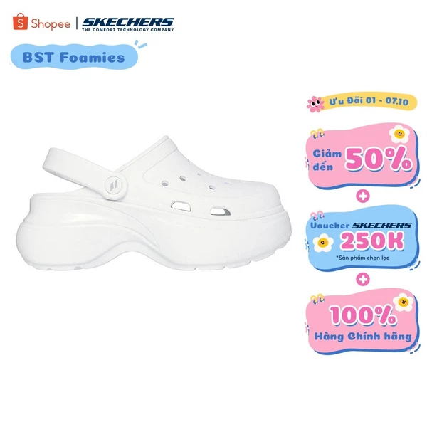 Giày Clog Nữ Skechers Foamies Tai That Girl-111678-WHT