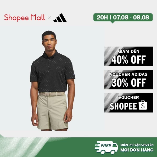 [Duy nhất 8.8 - VOUCHER 30%]adidas Golf ULTIMATE365+ MICRO PRINT POLO SHIRT Men Black KB3726