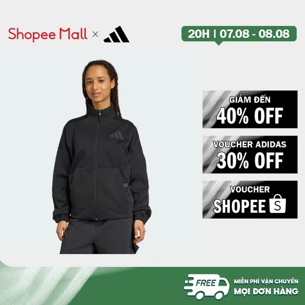 [Duy nhất 8.8 - VOUCHER 30%]adidas Lifestyle adidas Z.N.E. Track Top Women Black JW7778